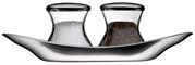 Pfefferstreuer WAGENFELD H 4,5 in einer eleganten, modernen Halterung aus Edelstahl, frontal abgebildet.