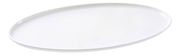 Weiße ovale Platte Skagen 35,5x20cm, seitliche Perspektive