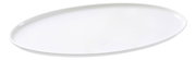 Witte ovale schaal Skagen 35,5 x 20 cm, zijaanzicht
