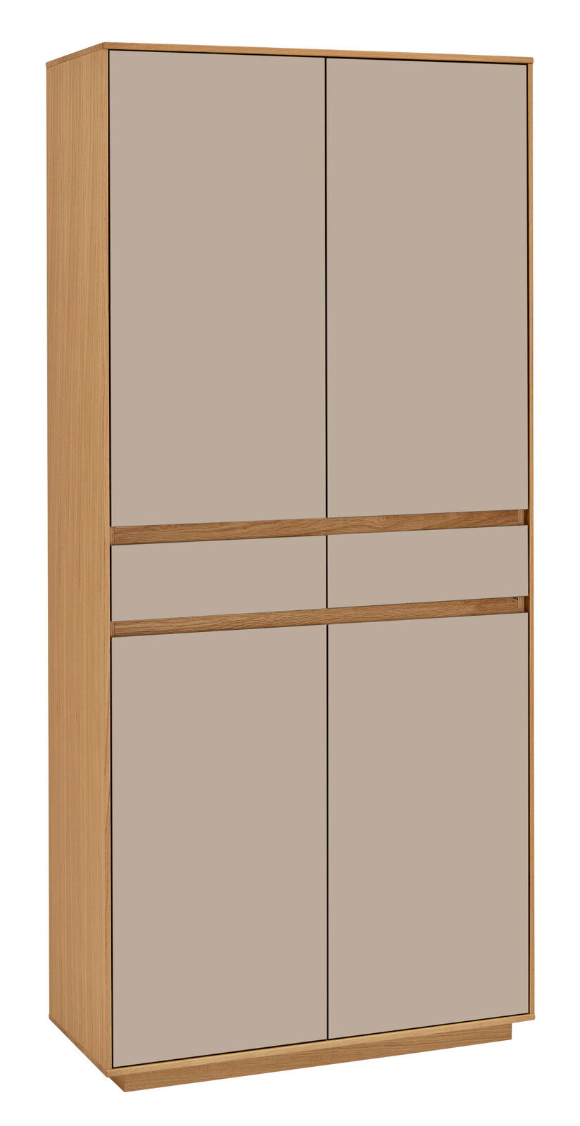 VOSS XL-Mehrzweckschrank V100 XL-Mehrzweckschrank aus Holz mit vier Türen, seitliche Perspektive