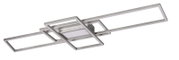 Moderne LED-Deckenleuchte mit rechteckigem Design, seitliche Perspektive