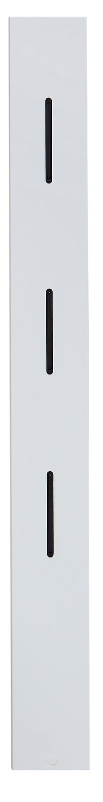 Novel Paneelleiste FRESNO Weiße Paneelleiste mit drei schwarzen Schlitzen, frontal abgebildet