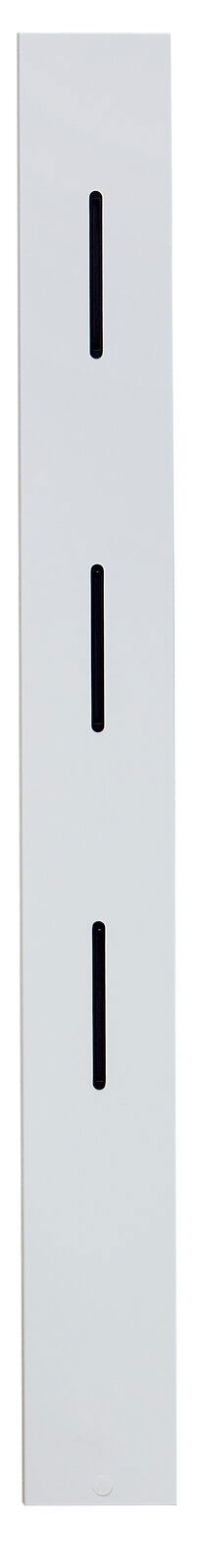 Novel Paneelleiste FRESNO Weiße Paneelleiste mit drei schwarzen Schlitzen, frontal abgebildet