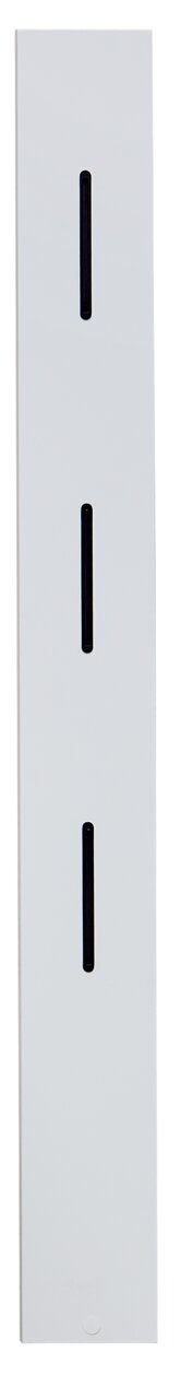 Novel Paneelleiste FRESNO Weiße Paneelleiste mit drei schwarzen Schlitzen, frontal abgebildet