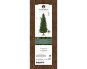 Künstlicher Weihnachtsbaum Killington Tanne, 2,1 m hoch, aufrecht stehend, mit stabilem Metallständer, Vorderansicht