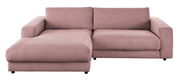 Rosa Longchairkombination aus Cordstoff, Vorderansicht