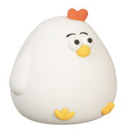 Niedliches Akku-Nachtlicht in Form eines Huhns, seitliche Perspektive
