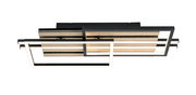 Moderne LED-Deckenleuchte mit rechteckigem Design, seitliche Perspektive