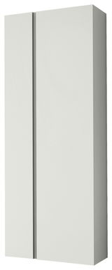 Moderner Hänge-Garderobenschrank mit zwei Türen in seitlicher Perspektive