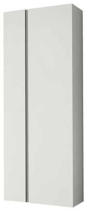 Moderner Hänge-Garderobenschrank mit zwei Türen in seitlicher Perspektive