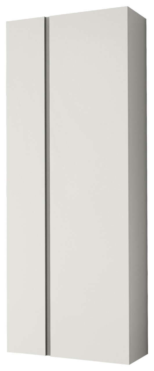 Moderano Hänge-Garderobenschrank LECCO Moderner Hänge-Garderobenschrank mit zwei Türen in seitlicher Perspektive