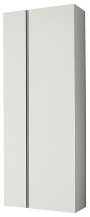 Moderner Hänge-Garderobenschrank mit zwei Türen in seitlicher Perspektive