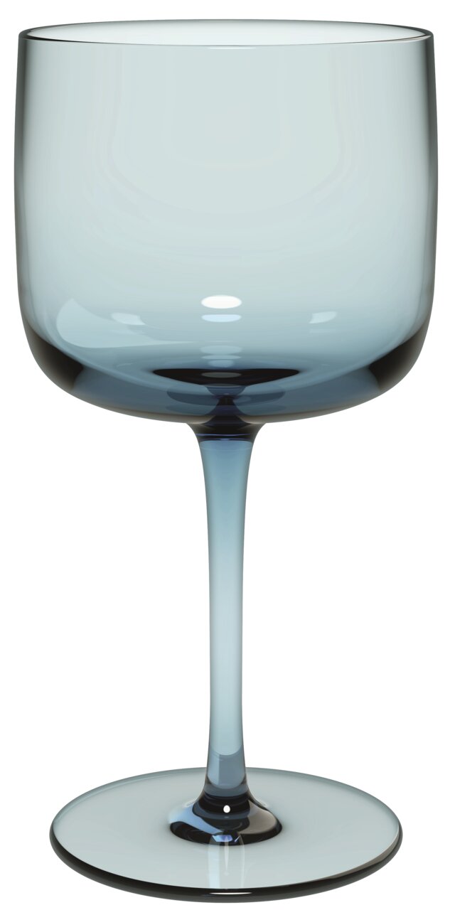 Eleganter Weinkelch aus Glas in seitlicher Ansicht, ideal für stilvolle Anlässe.