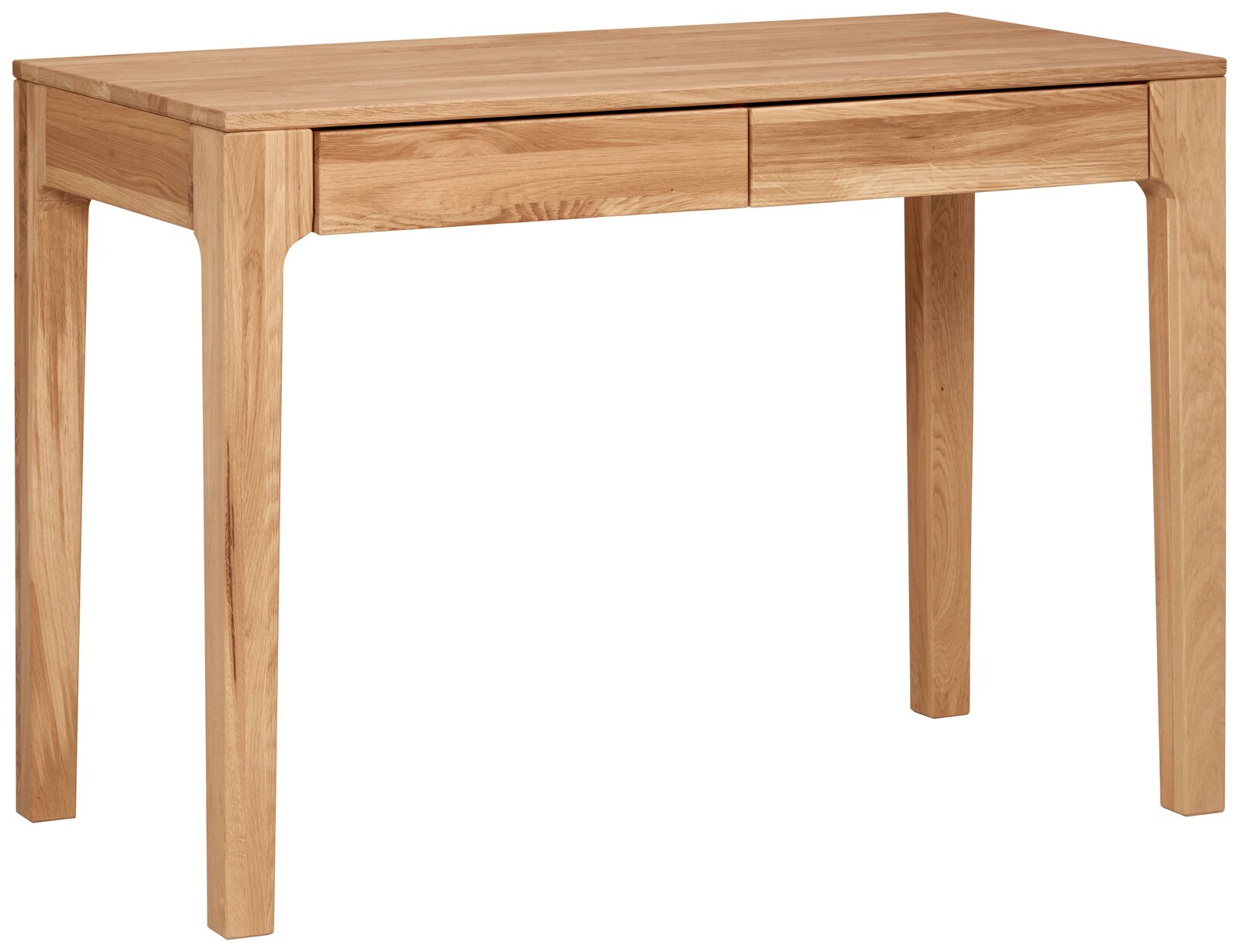 Livetastic Schreibtisch KOBLENZ Holzschreibtisch mit zwei Schubladen, frontal fotografiert