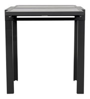 Moderner Gartentisch Ambia Garden HOUSTON DELUXE in schwarzem Metall, Frontalansicht