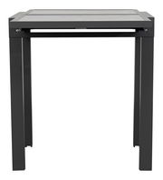 Moderner Gartentisch Ambia Garden HOUSTON DELUXE in schwarzem Metall, Frontalansicht