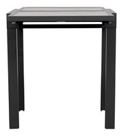 Moderner Gartentisch Ambia Garden HOUSTON DELUXE in schwarzem Metall, Frontalansicht