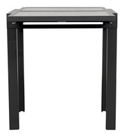 Moderner Gartentisch Ambia Garden HOUSTON DELUXE in schwarzem Metall, Frontalansicht