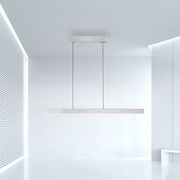 Moderne Pendelleuchte PURE-MOTO-RISE in minimalistischem Design, seitliche Perspektive