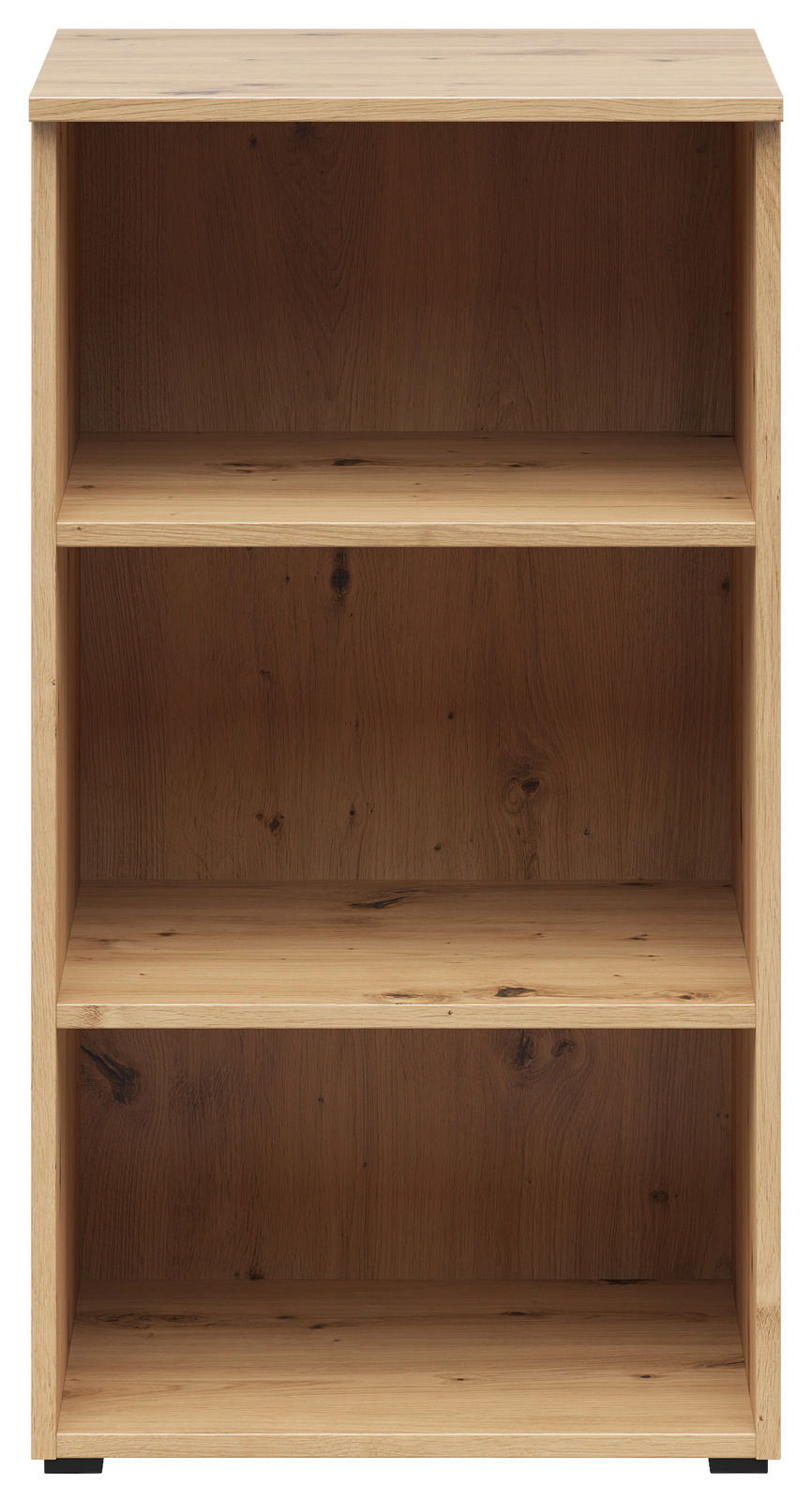 Carryhome Regal MULTISTAURAUM Holzregal mit drei offenen Fächern, frontale Ansicht