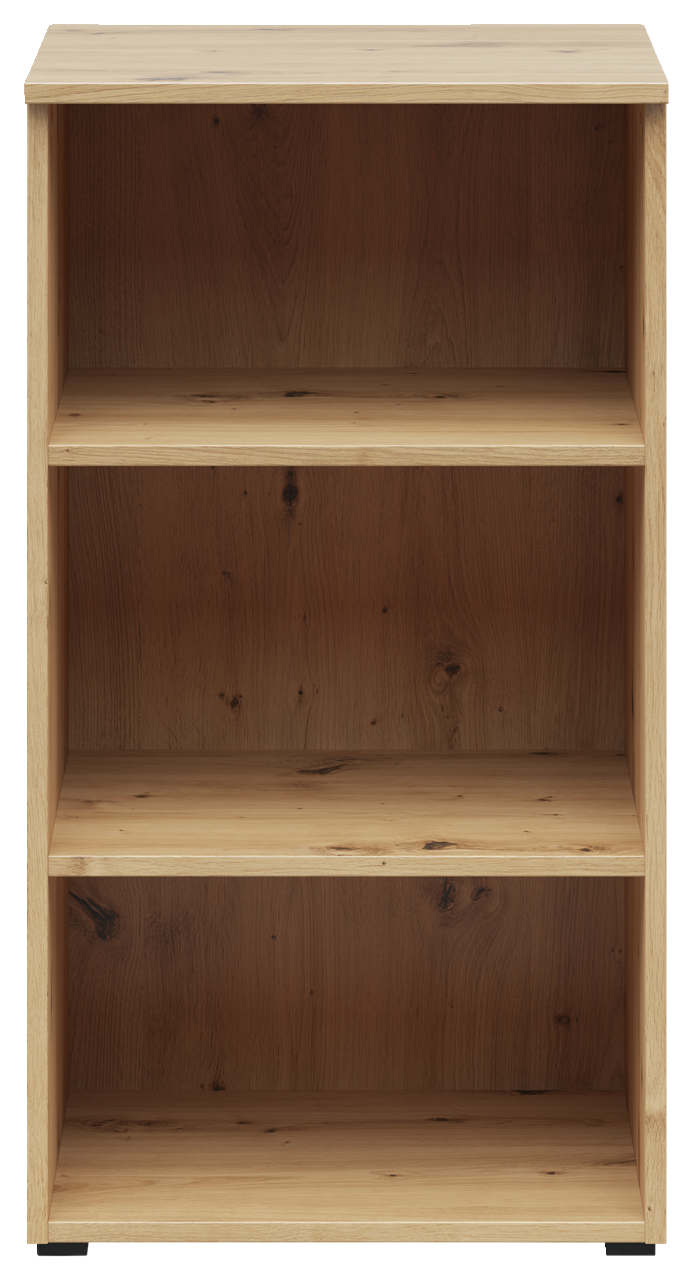 Carryhome Regal MULTISTAURAUM Holzregal mit drei offenen Fächern, frontale Ansicht