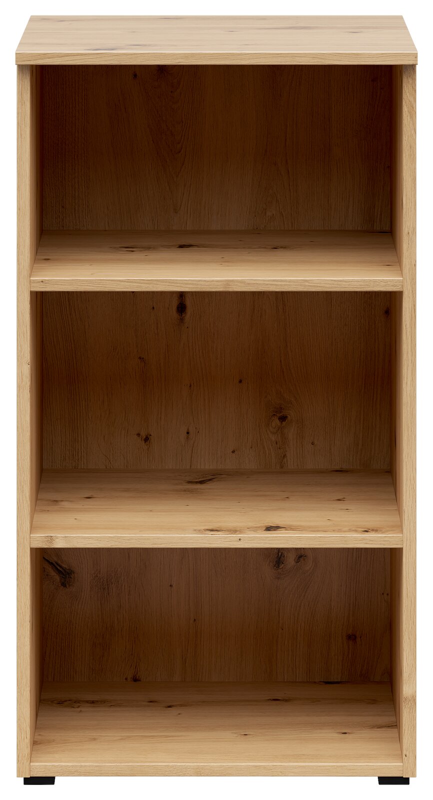 Carryhome Regal MULTISTAURAUM Holzregal mit drei offenen Fächern, frontale Ansicht