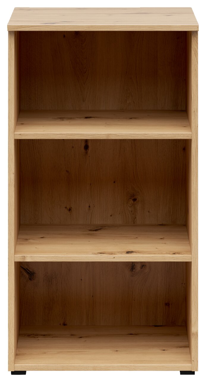 Carryhome Regal MULTISTAURAUM Holzregal mit drei offenen Fächern, frontale Ansicht