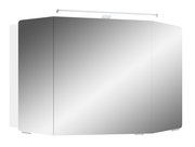 Spiegelschrank mit LED-Beleuchtung, frontale Perspektive