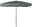 Grauer Doppler Sonnenschirm 225x120 SUN LINE, frontal abgebildet mit geradem Stiel und rechteckigem Schirm.