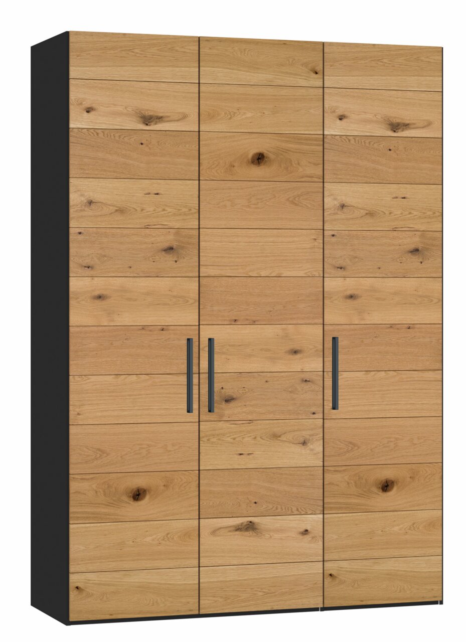 Jutzler Drehtürenschrank 3-trg. JUTZLER Drehtürenschrank mit drei Türen in Holzoptik, frontale Perspektive