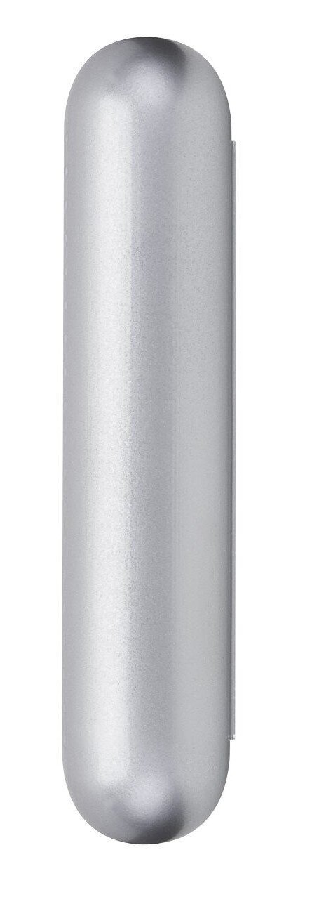 PAULMANN Kabelhülle URail Silberne, zylindrische Kabelhülle in seitlicher Ansicht