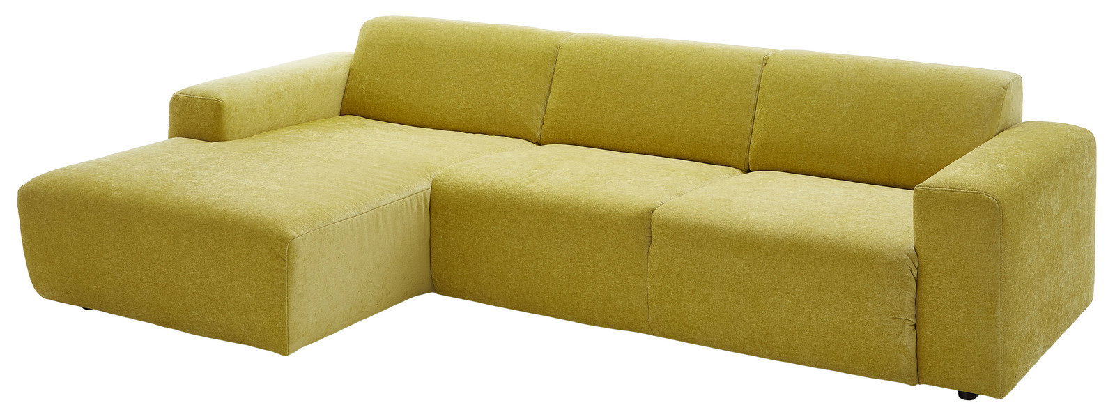 Beldomo Style Longchairkombination ERLANGEN Gelbes Longchair-Sofa Beldomo Style ERLANGEN, seitliche Perspektive