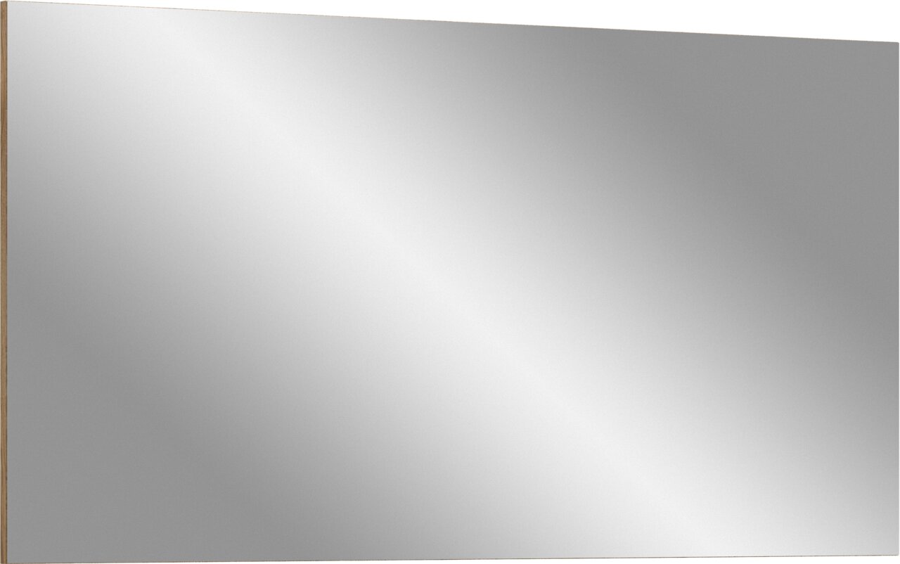 Rechteckiger Wandspiegel mit schlichtem Rahmen, frontale Ansicht