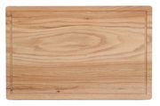 Schneidebrett aus Eiche, rechteckig, mit Saftrille, Draufsicht