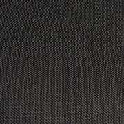 Nahaufnahme eines schwarzen Stoffes mit feiner Webstruktur, von oben betrachtet.