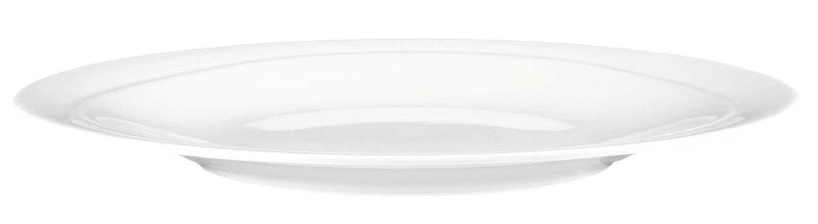 Seltmann Weiden Frühstücksteller TRIO Weißer Frühstücksteller aus Porzellan, seitliche Perspektive