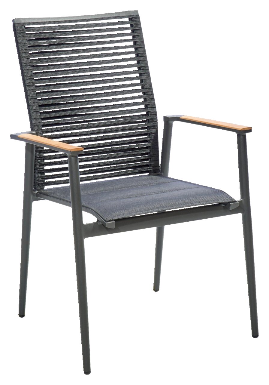 Musterring Sessel MR AMSTERDAM Moderner Sessel mit Metallrahmen und Holzarmlehnen, seitliche Perspektive