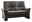Graues 2-Sitzer-Sofa aus Stoff, Vorderansicht