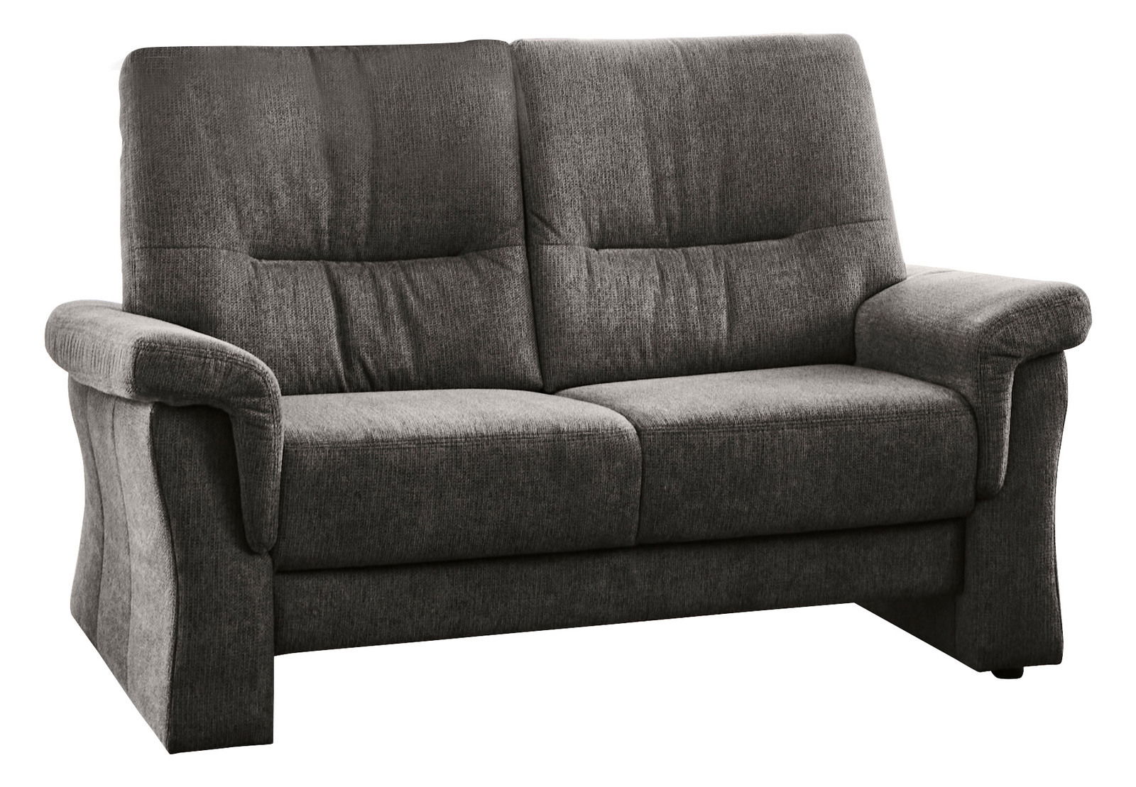 Landscape Sofa 2er BOTTROP Graues 2-Sitzer-Sofa aus Stoff, Vorderansicht