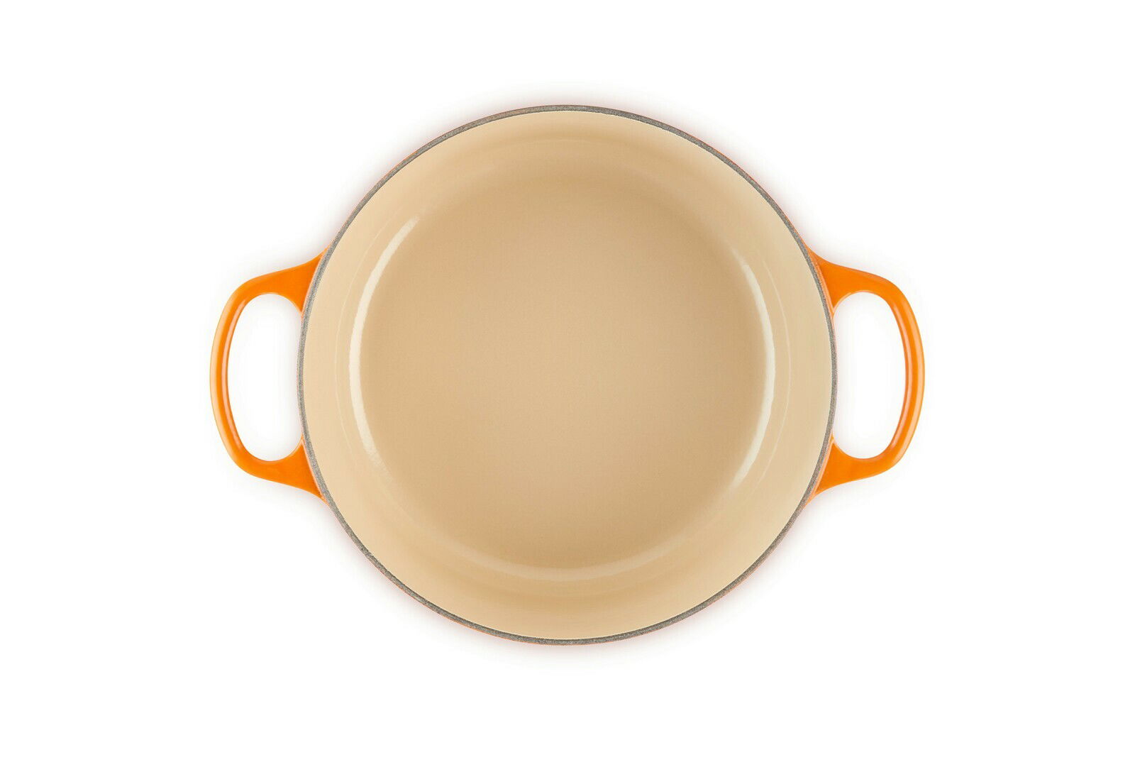 LE CREUSET Gourmet-Bräter 30cm Ofenrot SIGNATURE Gourmet Bräter 30cm in Ofenrot, Draufsicht