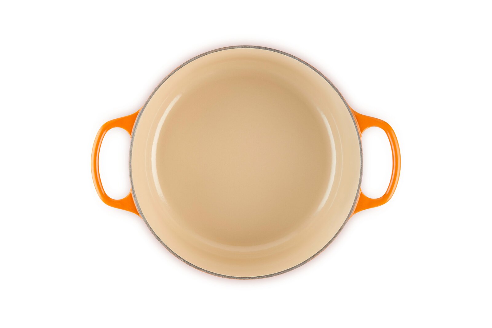 Gourmet Bräter 30cm in Ofenrot, Draufsicht