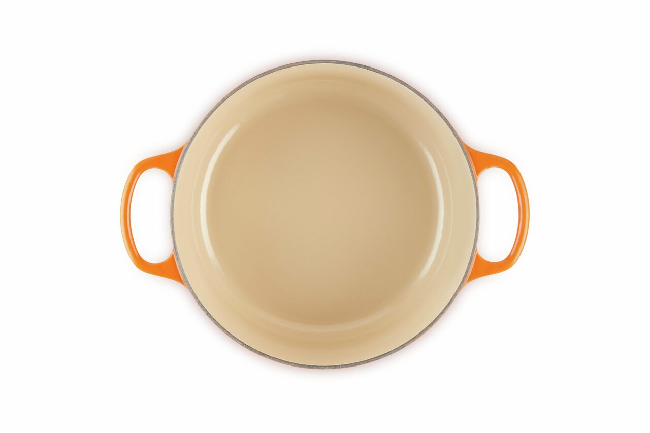LE CREUSET Gourmet-Bräter 30cm Ofenrot SIGNATURE Gourmet Bräter 30cm in Ofenrot, Draufsicht