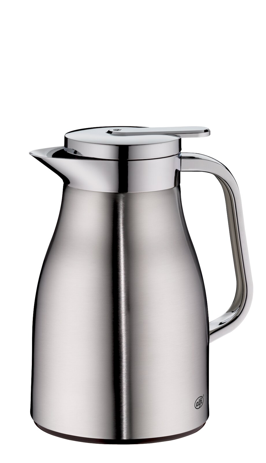 Alfi Isolierkanne 0,65l SKYLINE Edelstahl-Thermoskanne mit mattem Finish, seitliche Perspektive