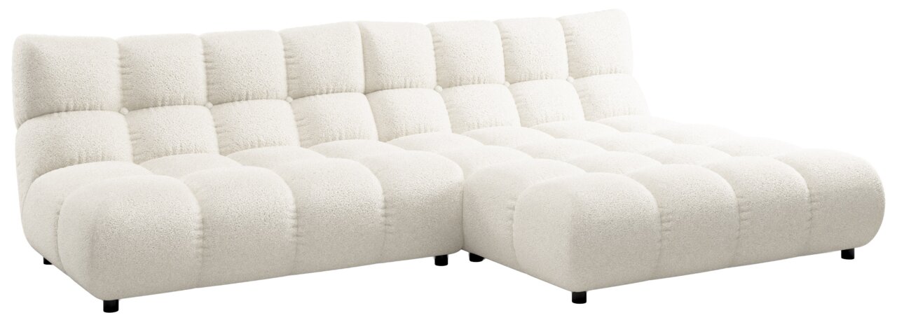 Pure Home Lifestyle Longchairkombination PURE 9136 Beige Longchairkombination mit gepolstertem Design, seitliche Perspektive