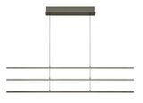 Moderne LED-Pendelleuchte QUEENS 2.0 in minimalistischem Design, seitliche Perspektive