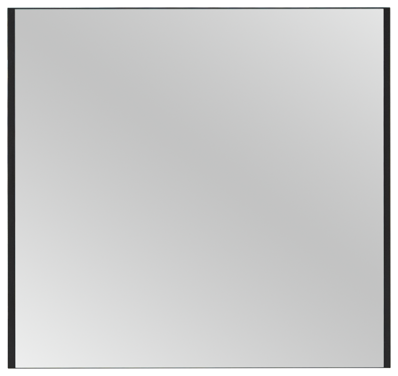 Rechteckiger Spiegel mit schwarzem Rahmen, Frontalansicht