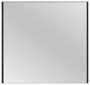 Rechteckiger Spiegel mit schwarzem Rahmen, Frontalansicht