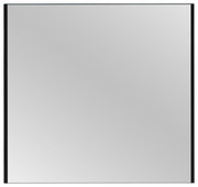 Rechteckiger Spiegel mit schwarzem Rahmen, Frontalansicht