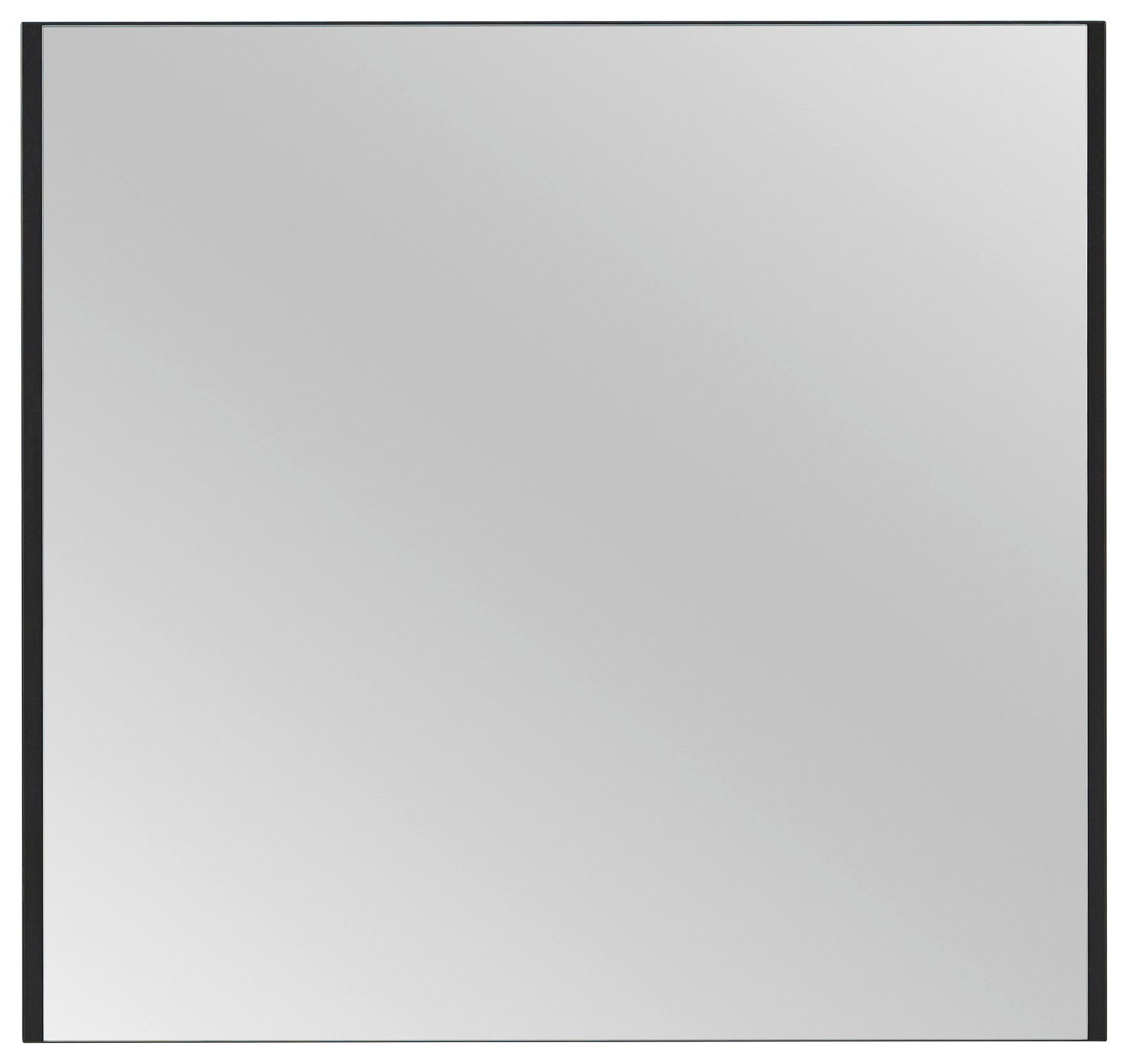 Rechteckiger Spiegel mit schwarzem Rahmen, Frontalansicht