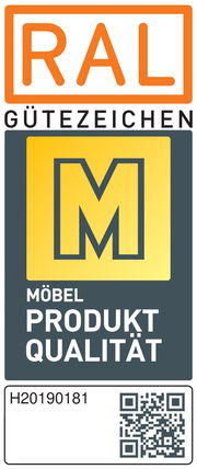 RAL Gütezeichen für Möbelqualität, Vorderansicht